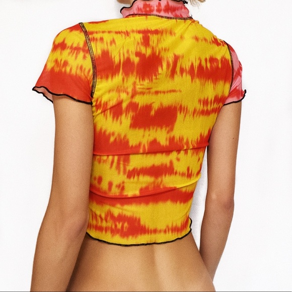 SHEER TURTLENECK TEE - Picture 2 of 3